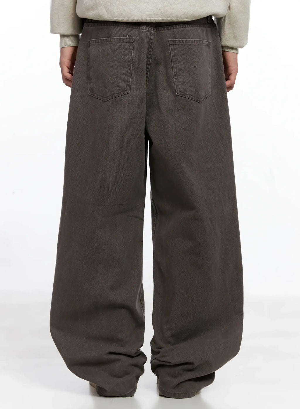 Men's Washed Wide-Leg Pants IS519