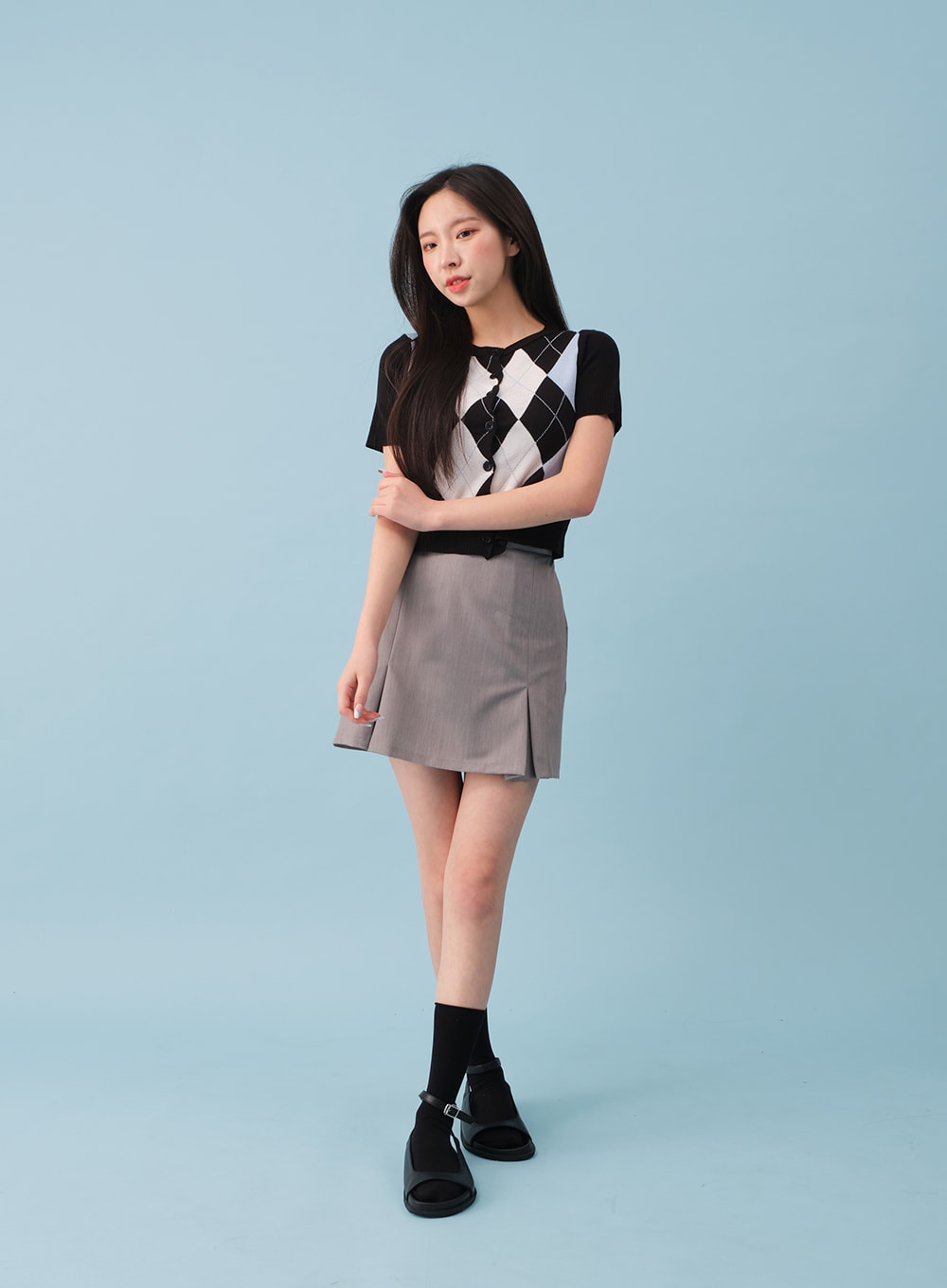 Sheer Ribbed Socks BY27