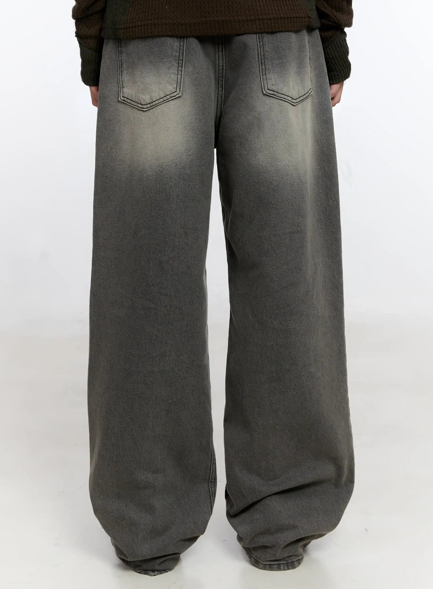 Men's Wide Washed Jeans IS530