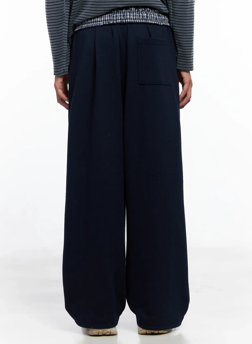 Men's Plaid Waistband Sweatpants IO502