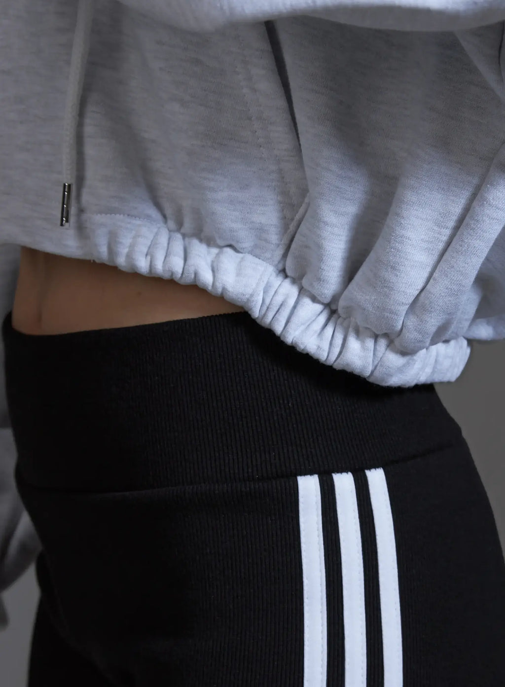 Cropped Zip-Up Hoodie IO517