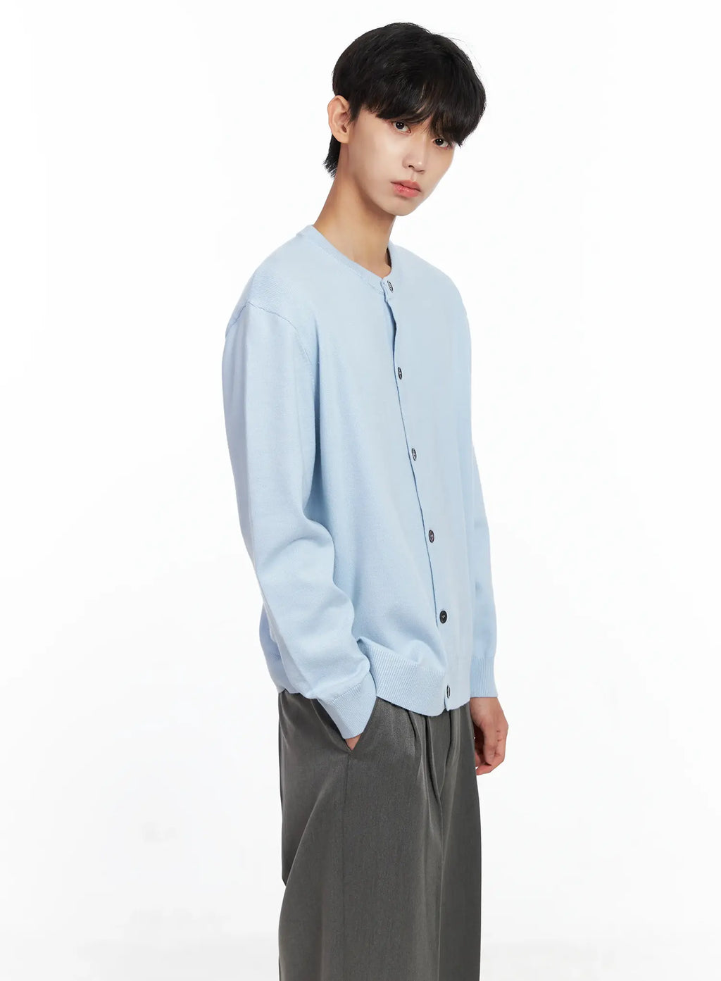 Men's Classic Round Cardigan IS519