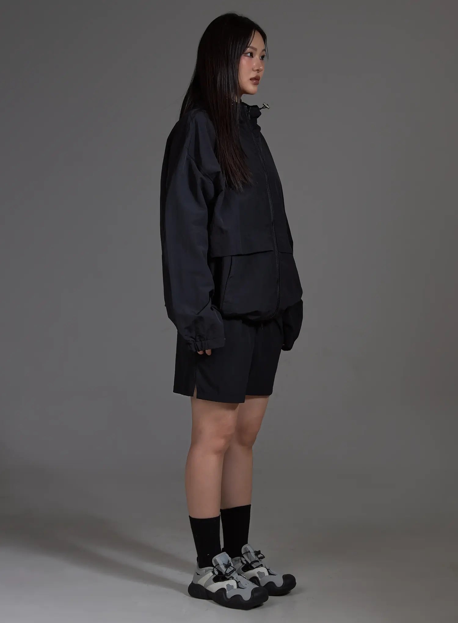 Lightweight String Windbreaker IO517