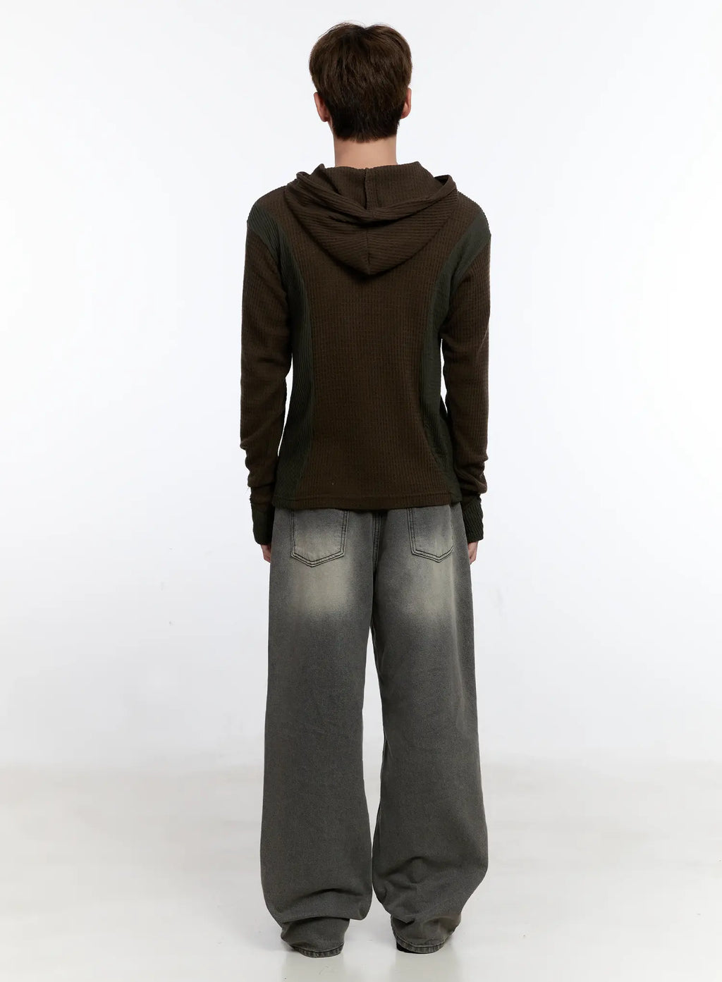 Men's Wide Washed Jeans IS530