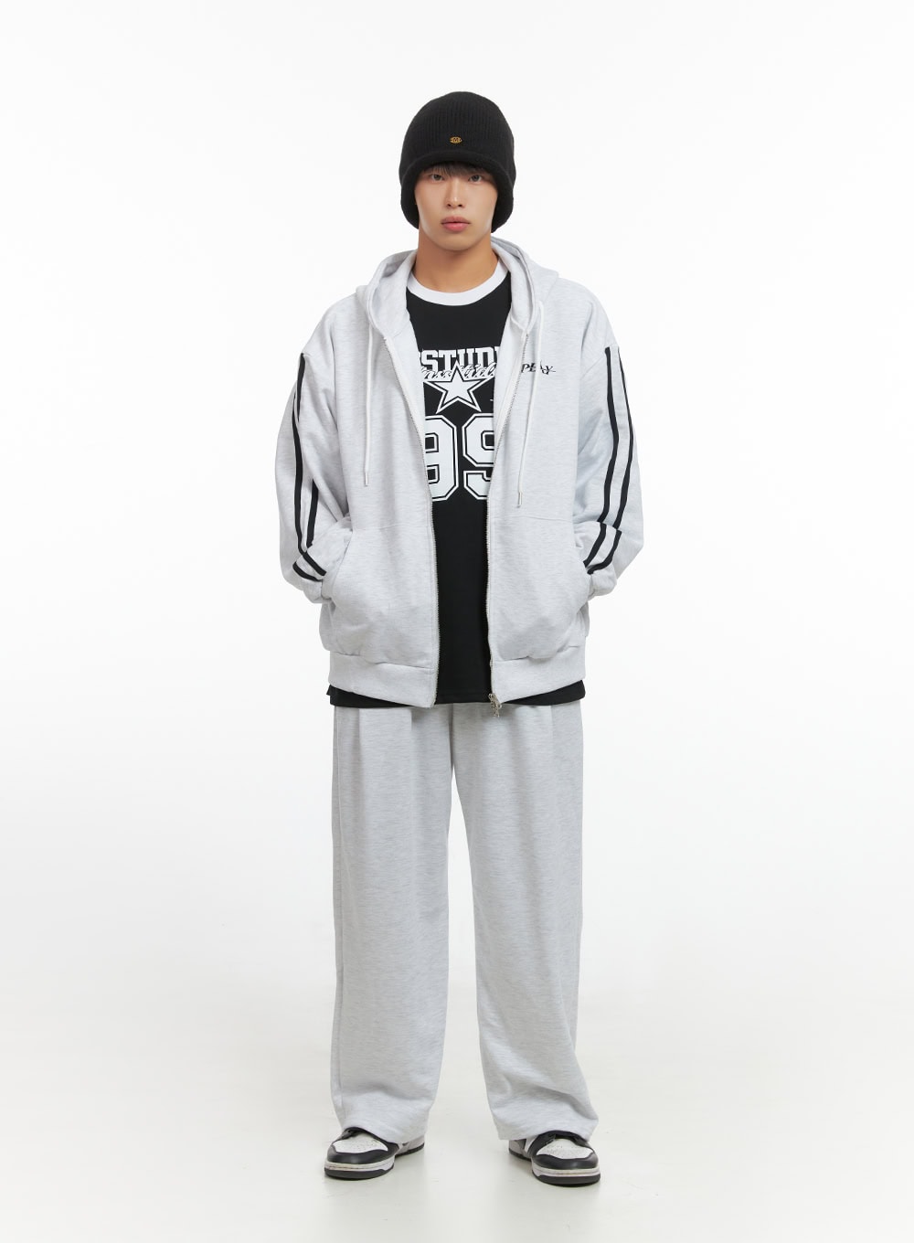 Men's Raglan Graphic Oversize T-Shirt IO420