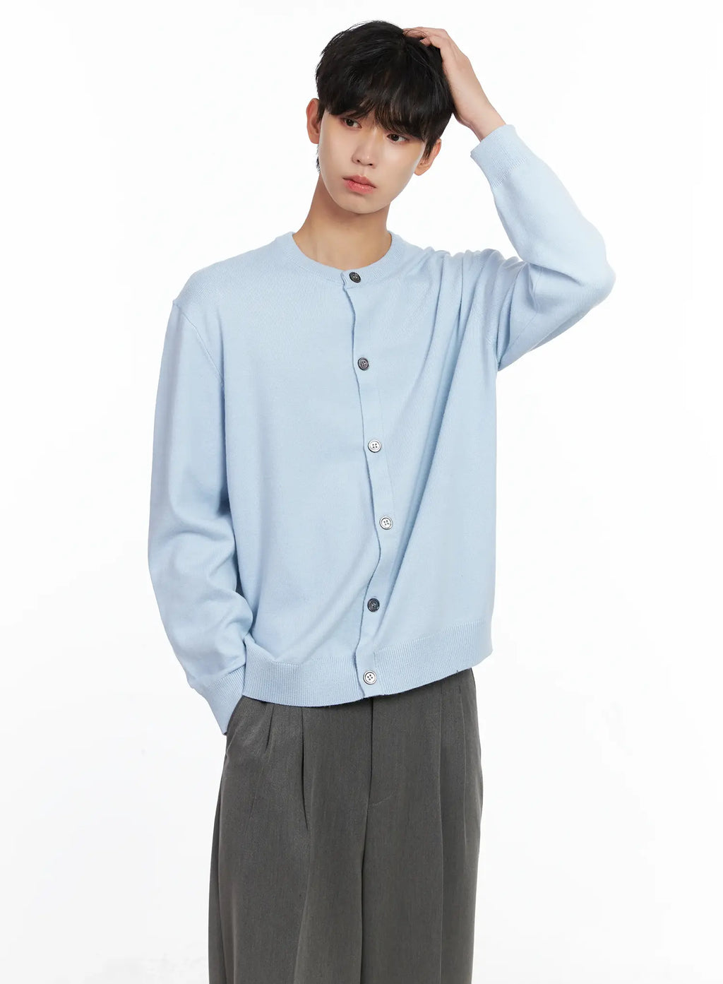 Men's Classic Round Cardigan IS519