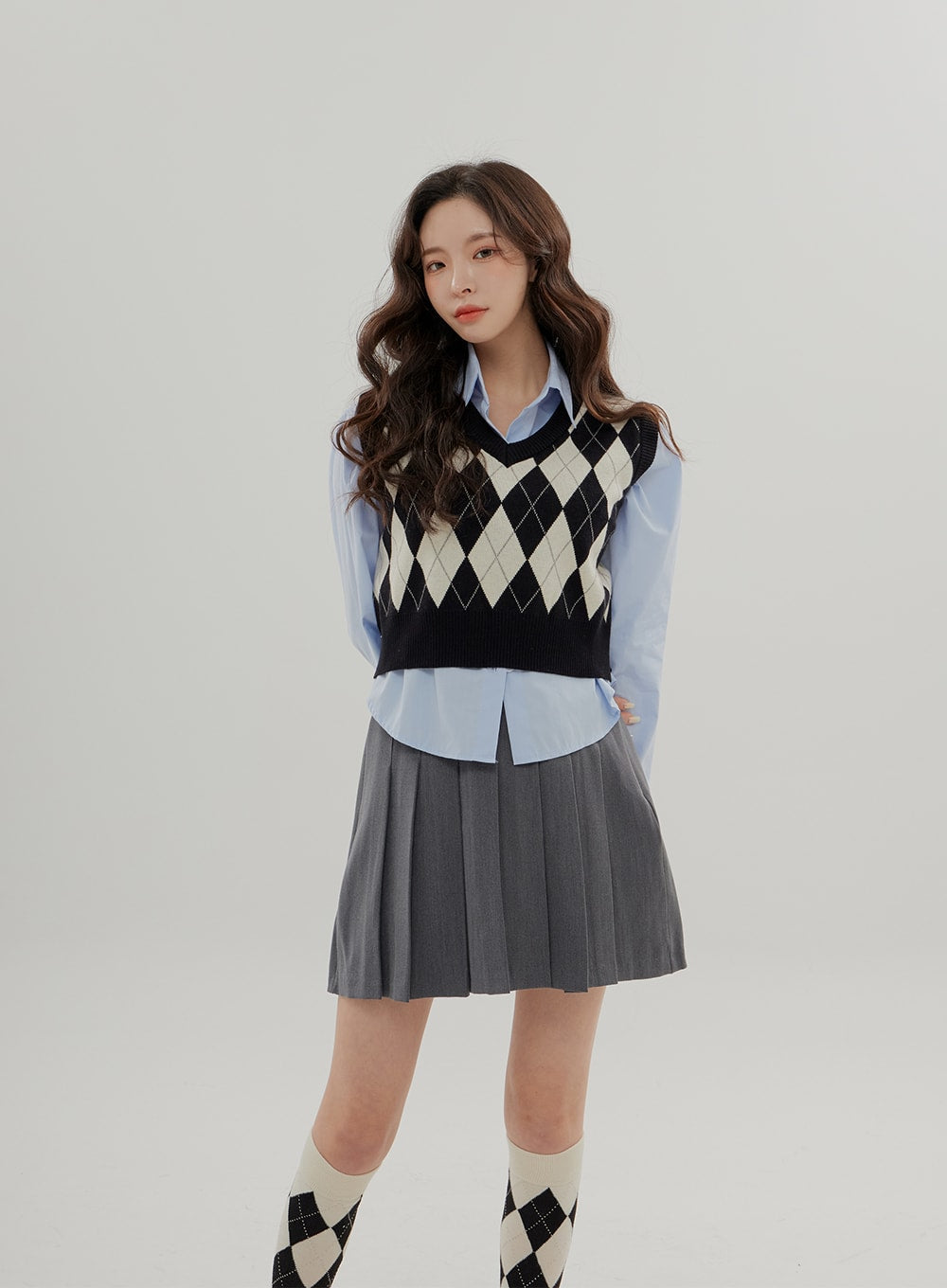 Cropped Long Sleeve Shirt B0802