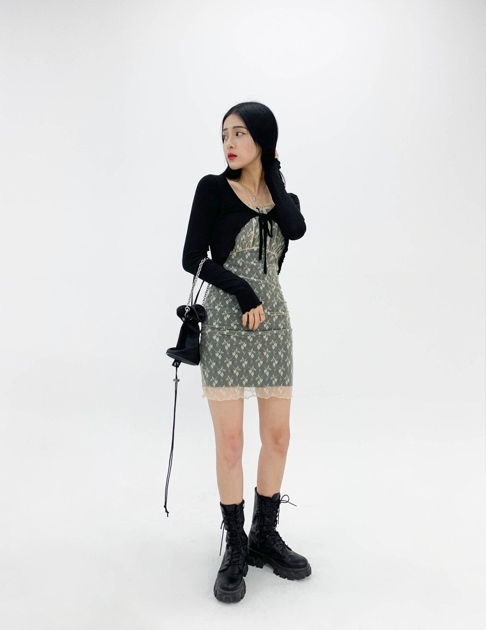 Ribbed Cropped Cardigan CCM03