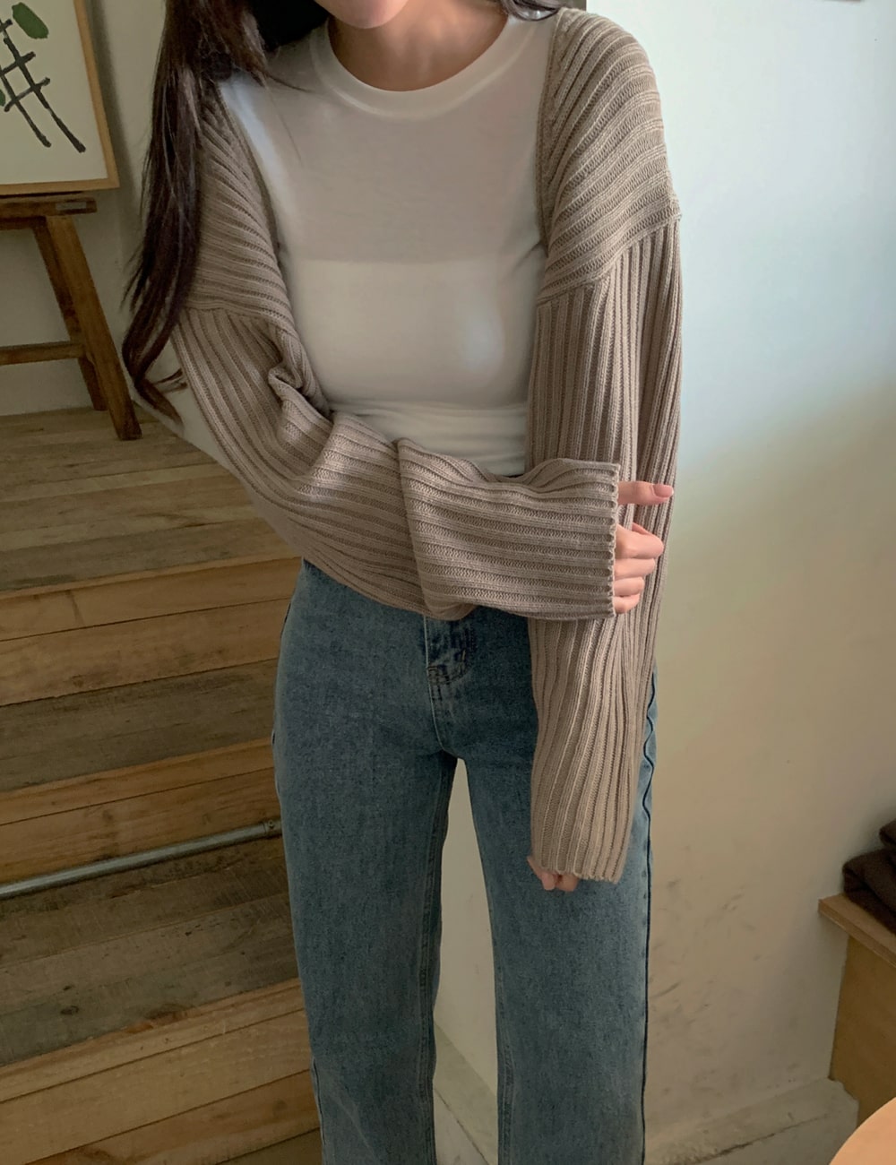 Ribbed Bolero Shrug BA09