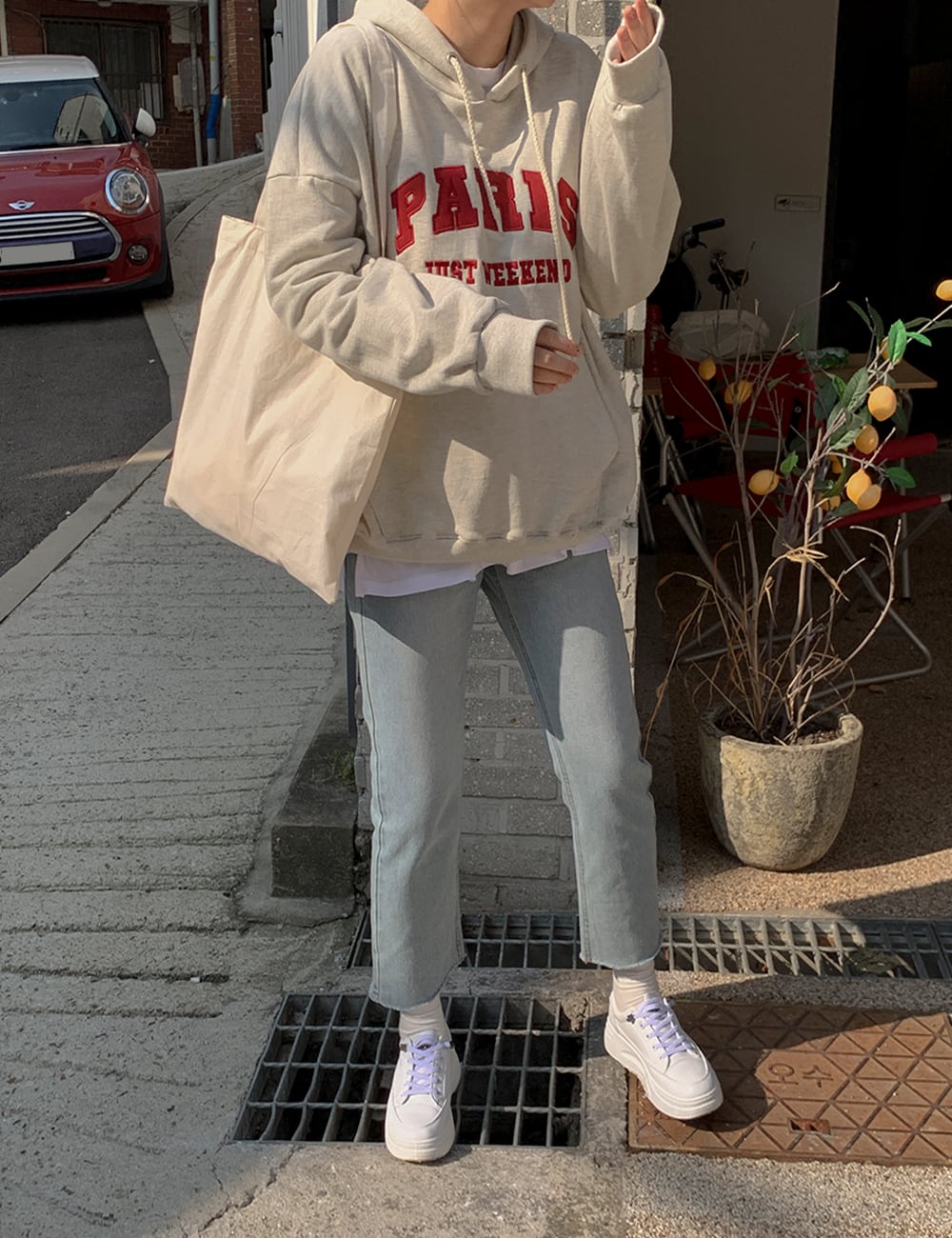 Printed Oversized Hoodie BA15