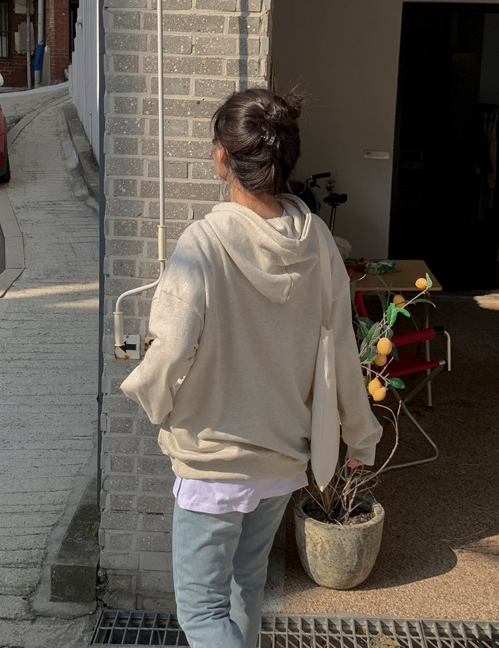 Printed Oversized Hoodie BA15