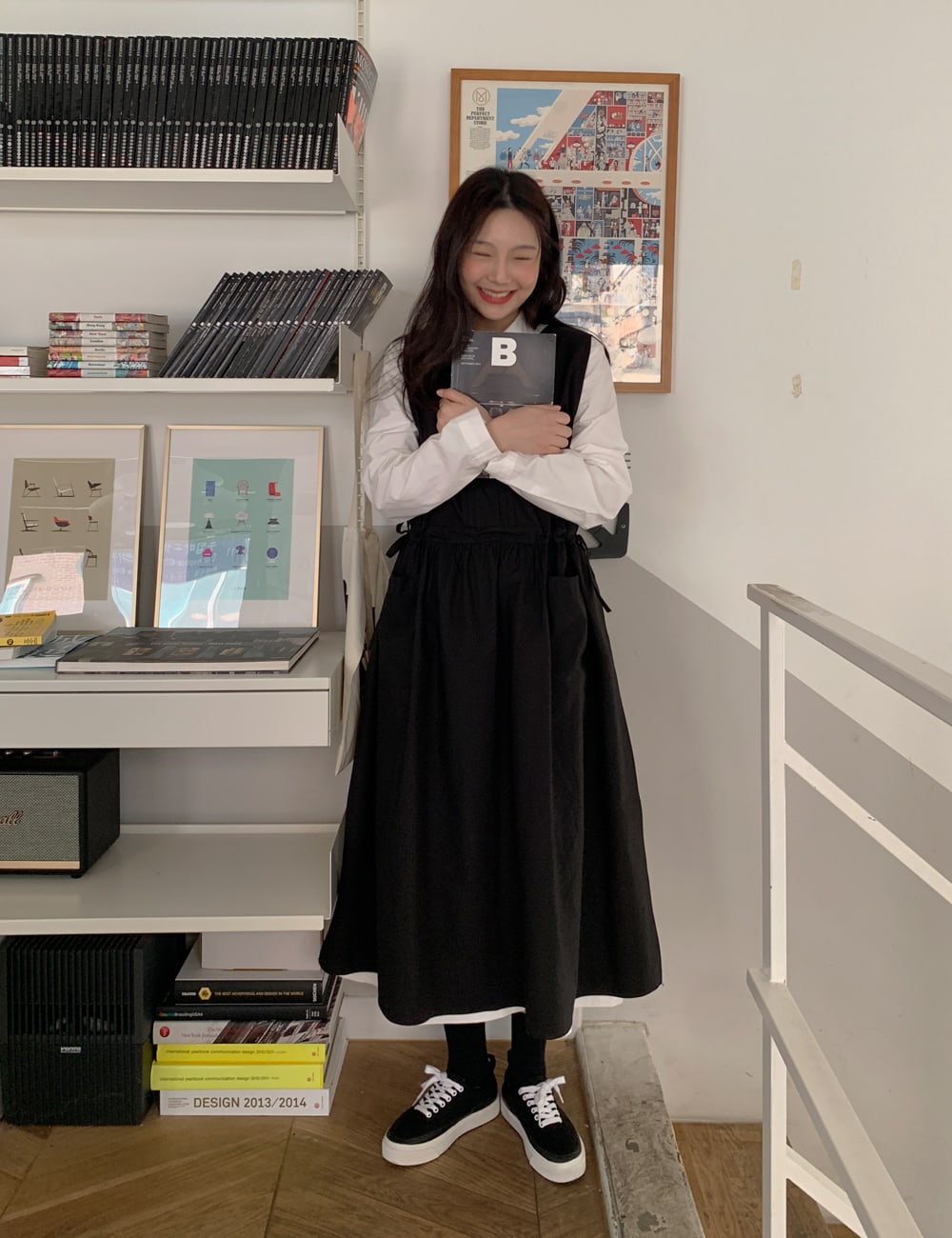 Pintuck Drawstring Waist Dress BA15