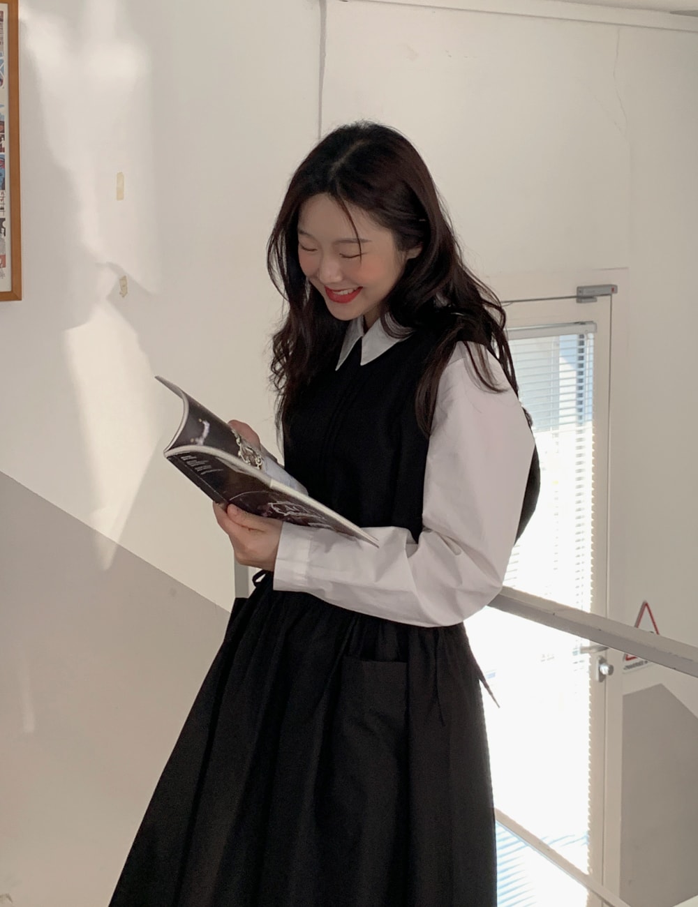 Pintuck Drawstring Waist Dress BA15