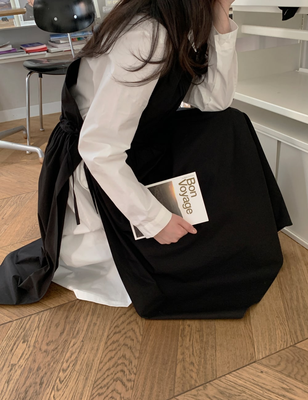 Pintuck Drawstring Waist Dress BA15