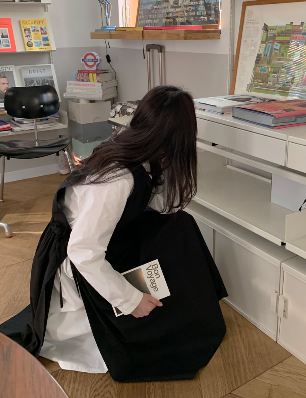 Pintuck Drawstring Waist Dress BA15