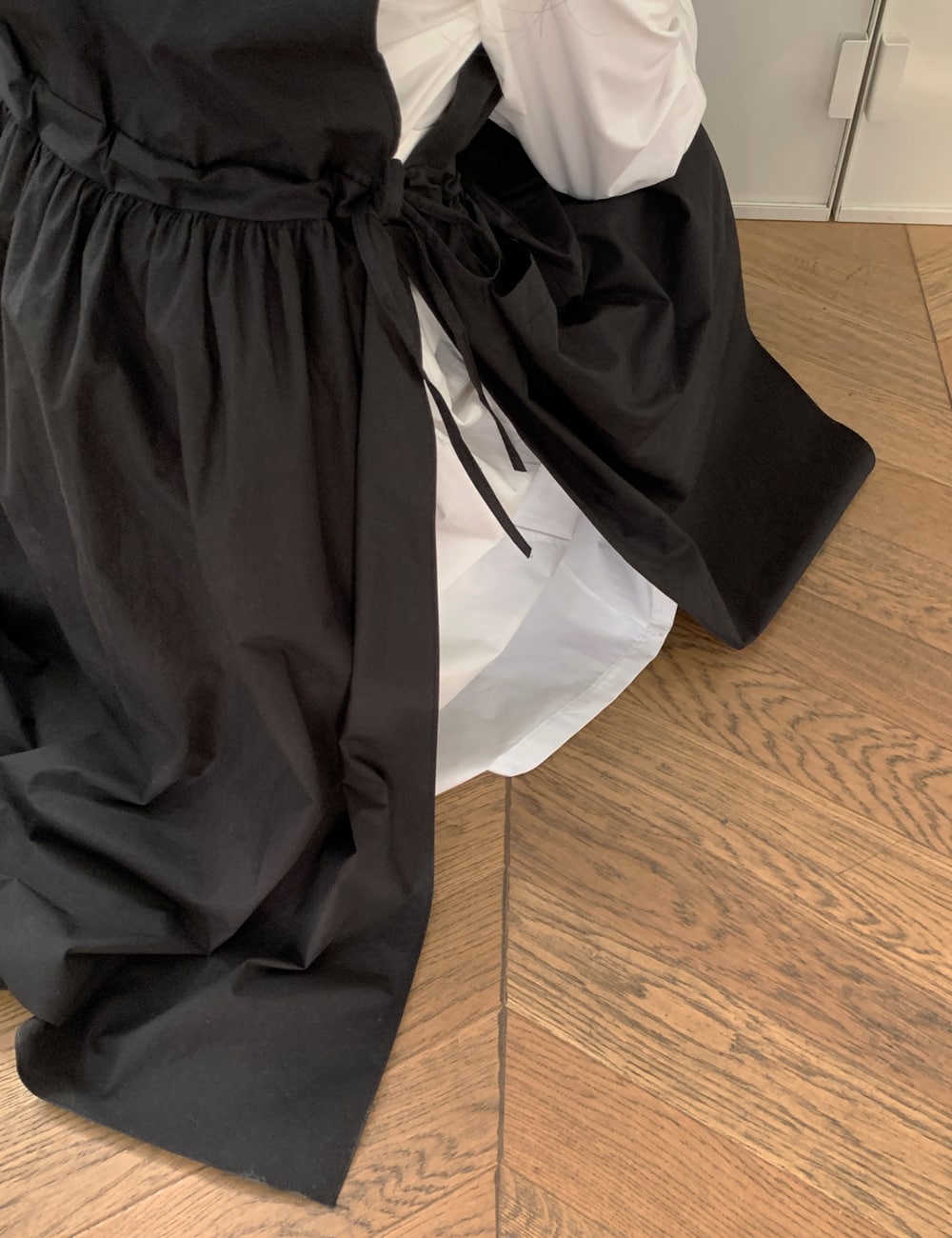 Pintuck Drawstring Waist Dress BA15