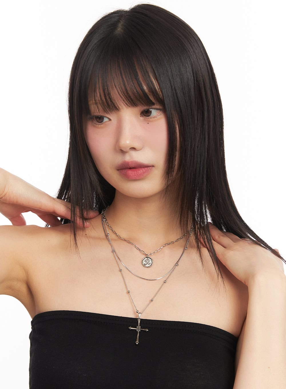 Reverie RCross Triple Layer Necklace IM528