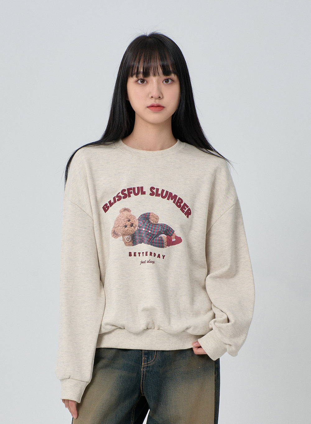 Sleeping Bear Print Sweatshirt