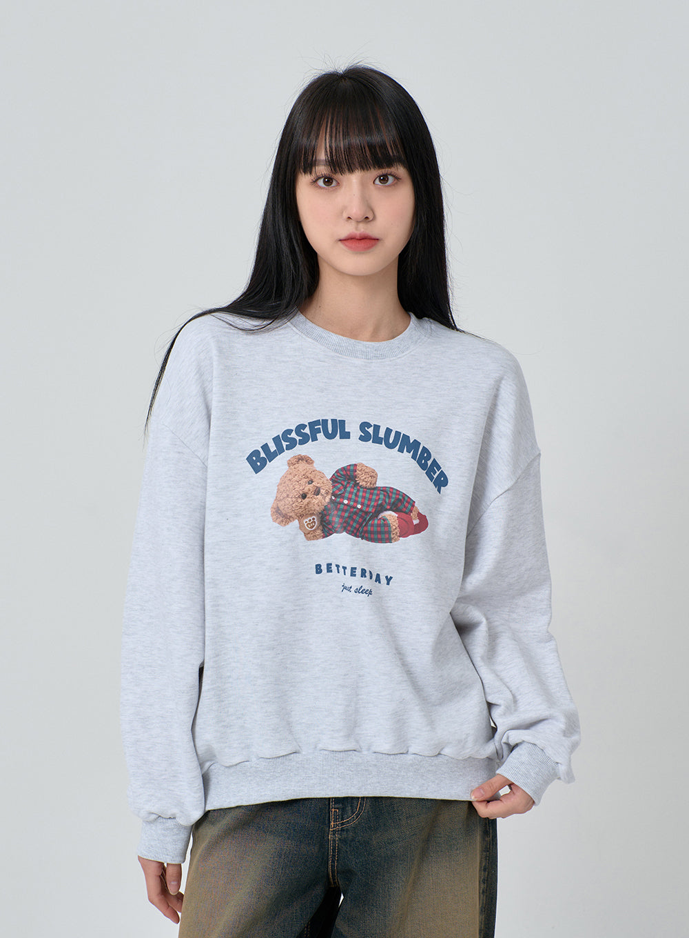 Sleeping Bear Print Sweatshirt
