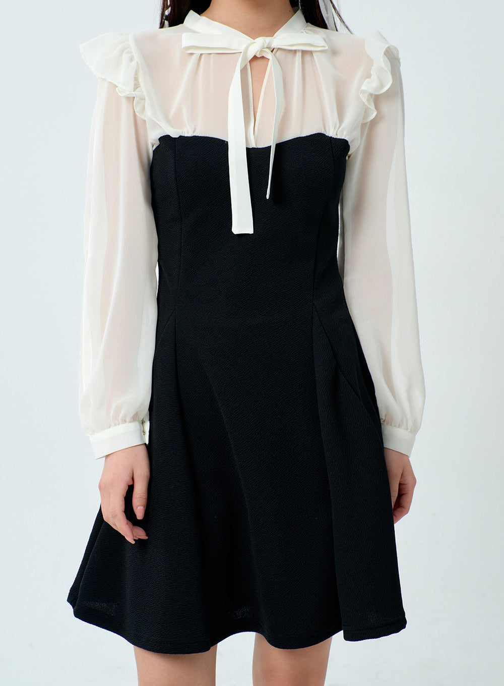 Cut Out Sleeve Mini Dress BM329