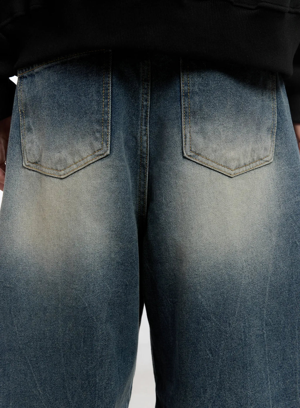 Men's Vintage Wash Baggy Jeans IS529