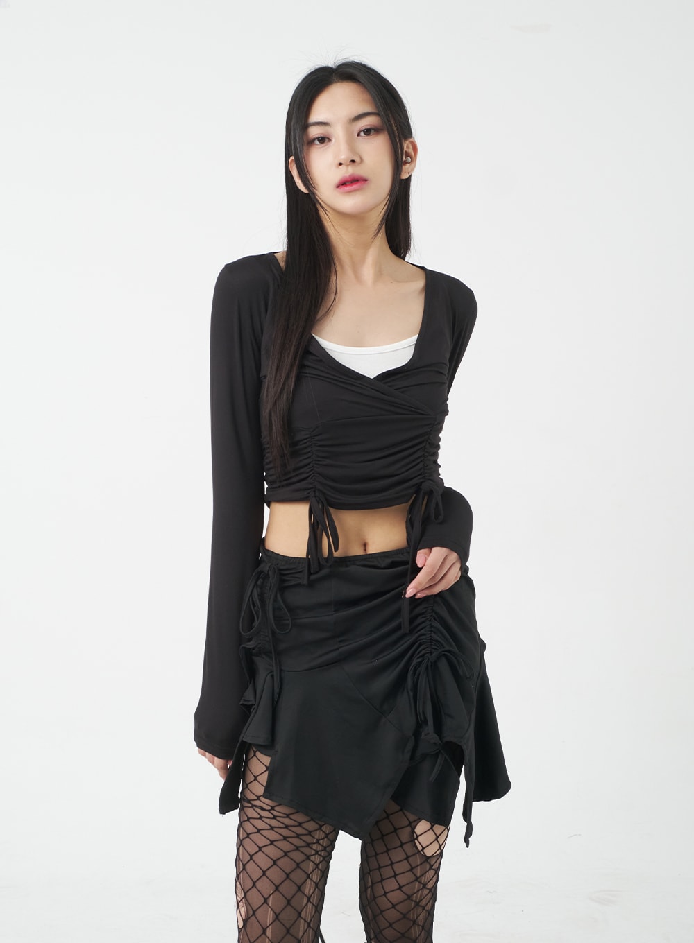 V-Neck Cropped Top BY309