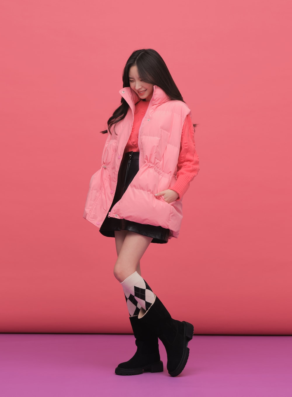 2 Pack Socks With Diamond Pattern