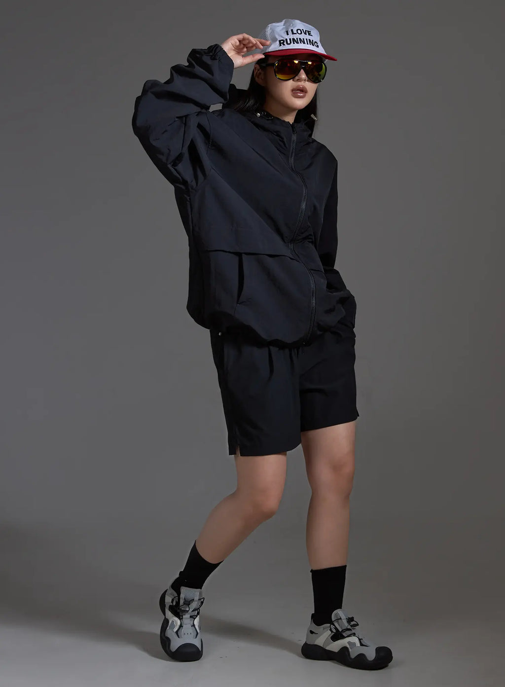 Stretch Running Shorts (Black) IO517