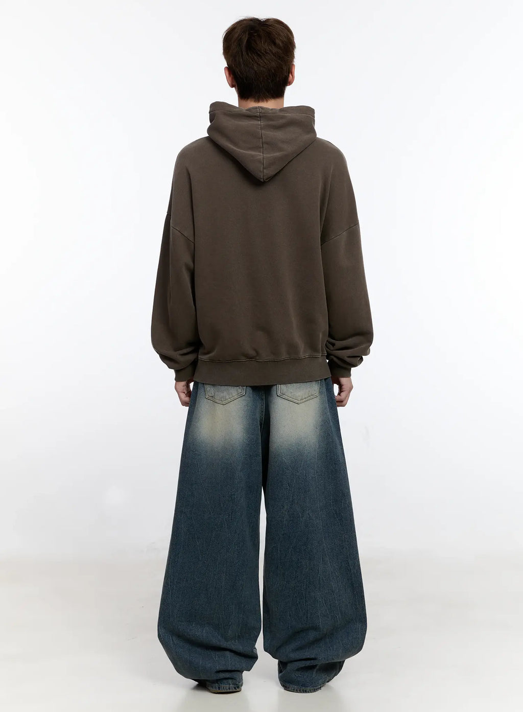 Men's Vintage Wash Baggy Jeans IS529