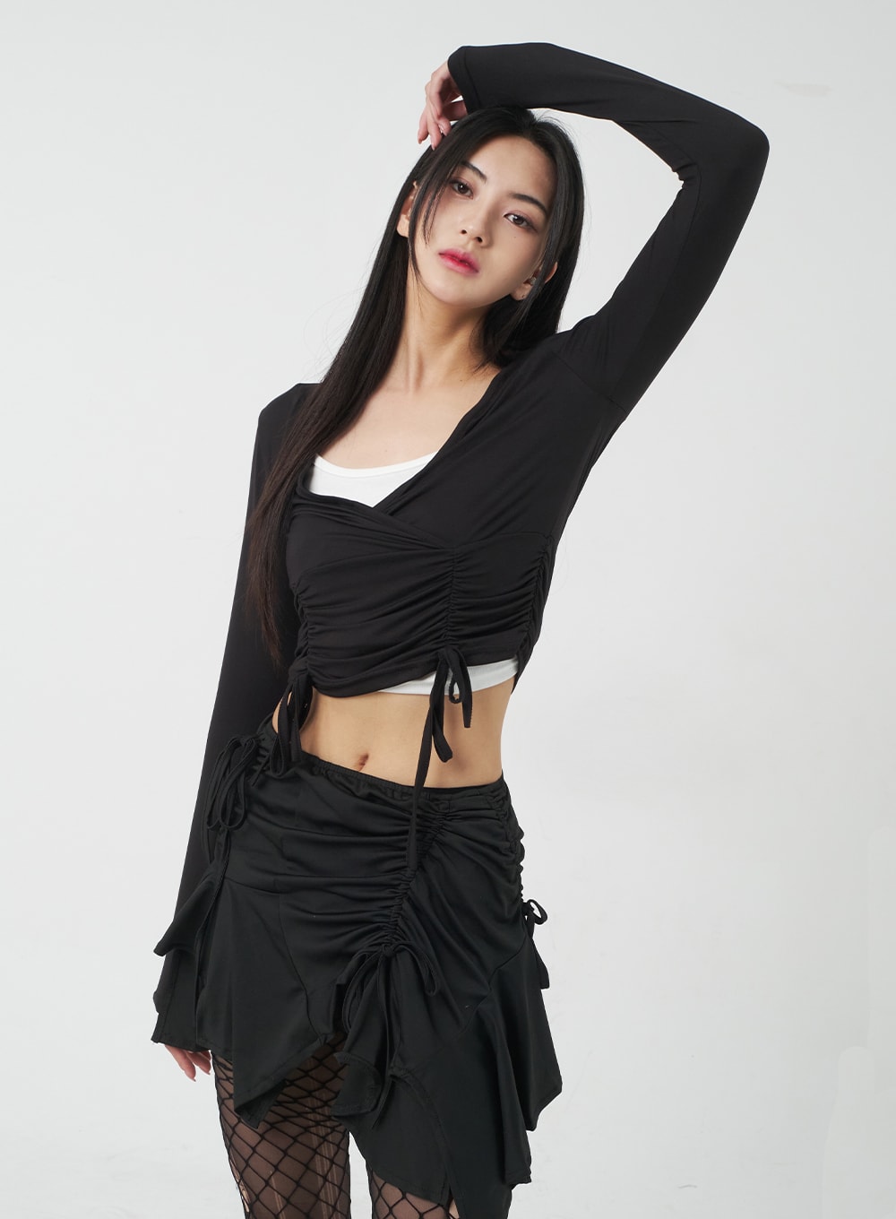 V-Neck Cropped Top BY309