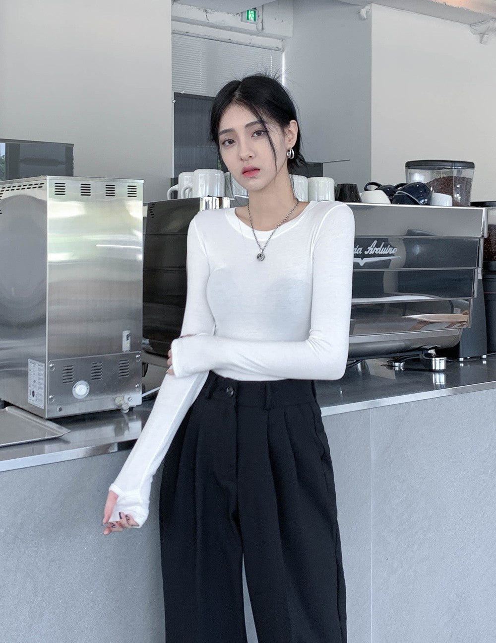 Long Sleeve Crop T-Shirt J5