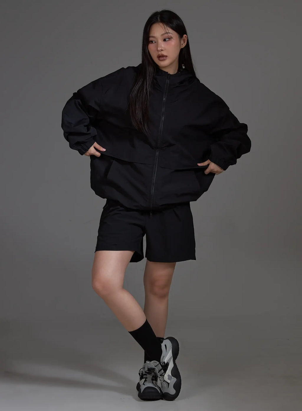 Lightweight String Windbreaker IO517