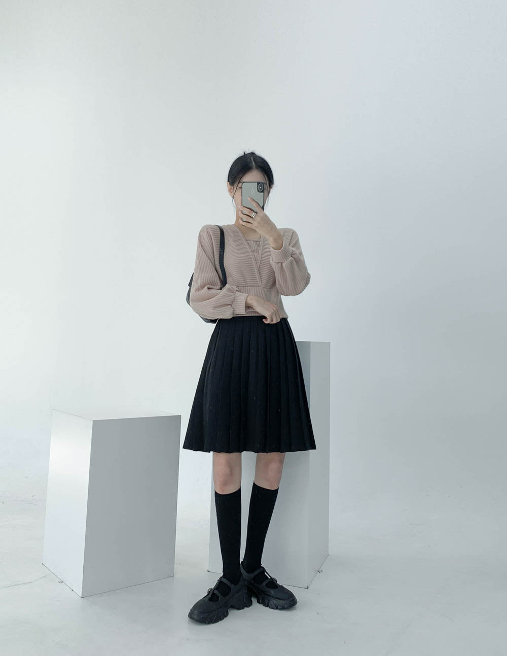 Pleated Midi Skirt CN17