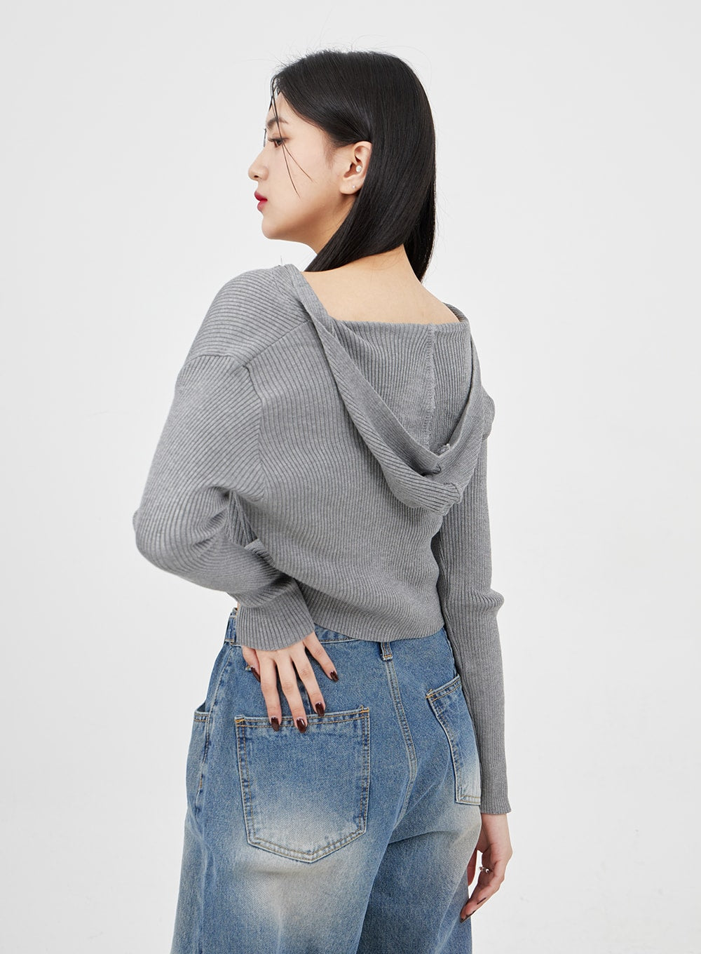 Mid-Wash Baggy Jeans BM321