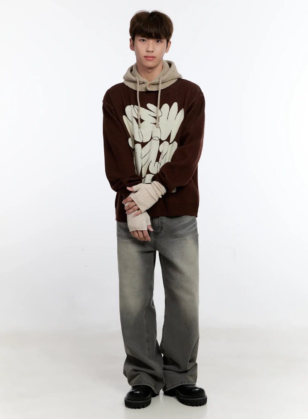 Men's Casual Knit Crewneck Sweater IS530