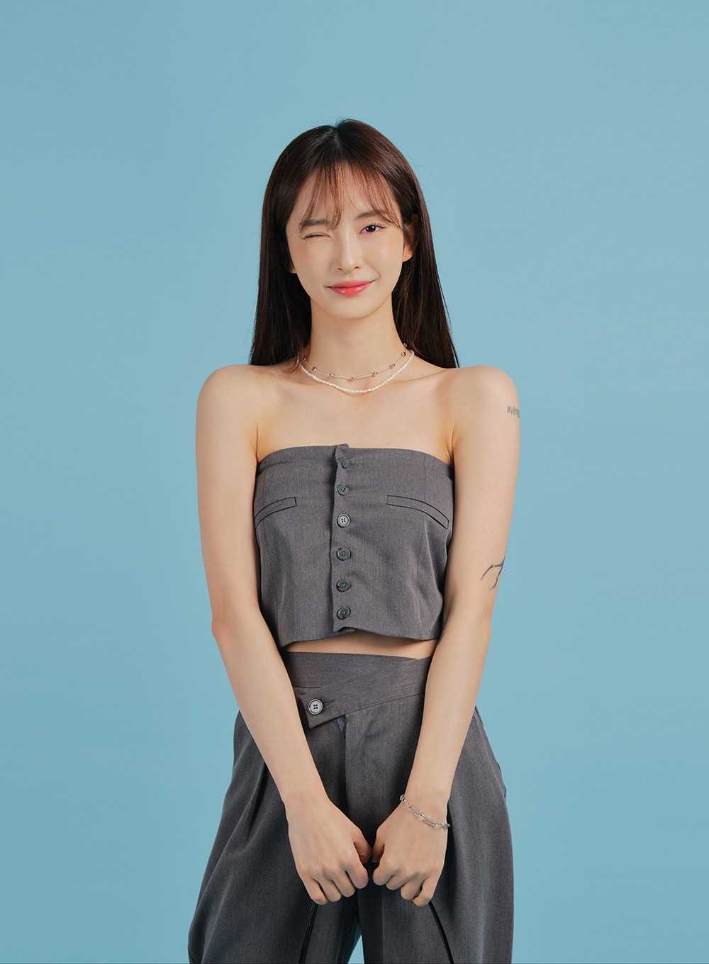 Tailored Pant Design Tube Top BA27