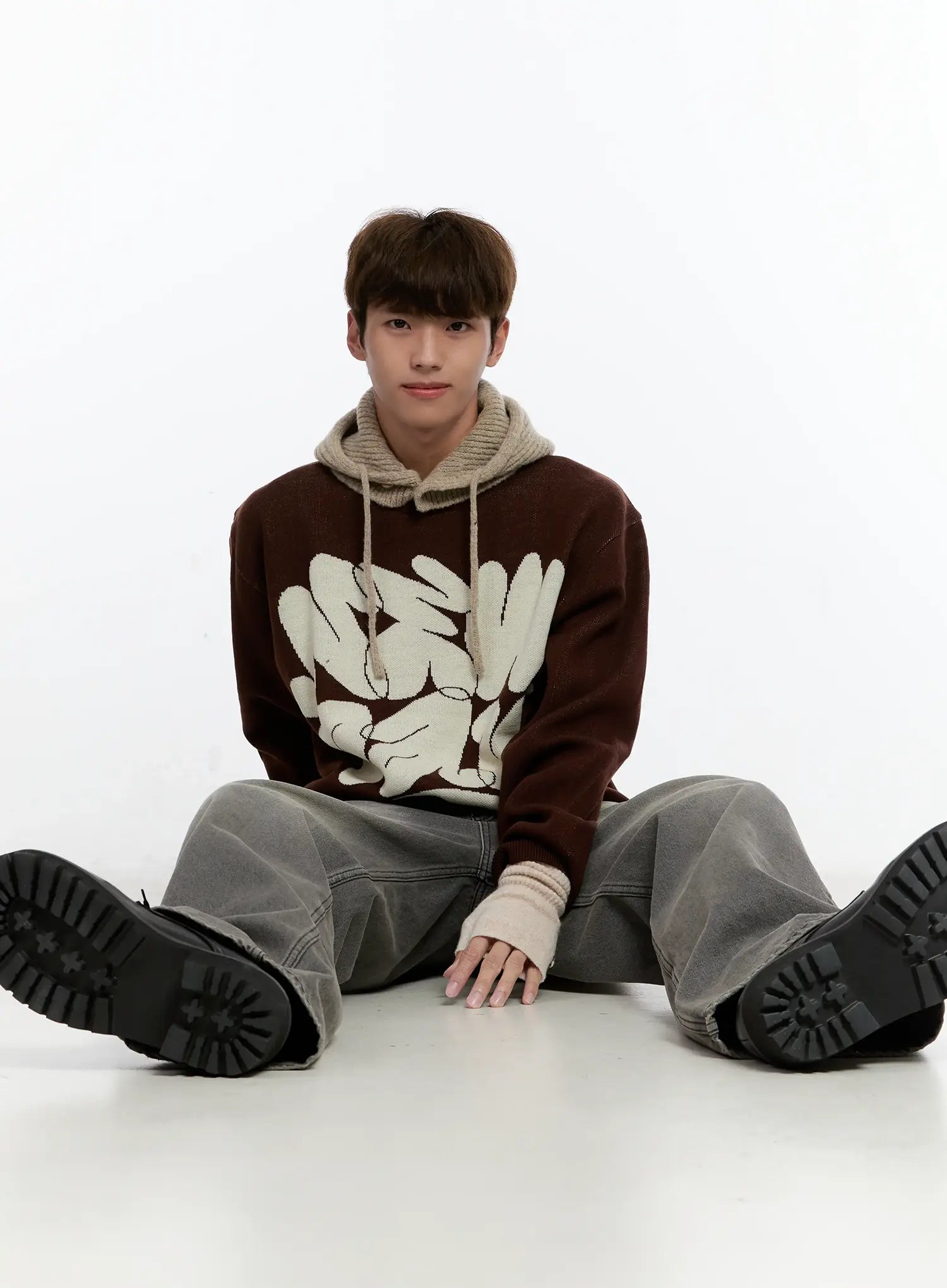 Men's Casual Knit Crewneck Sweater IS530