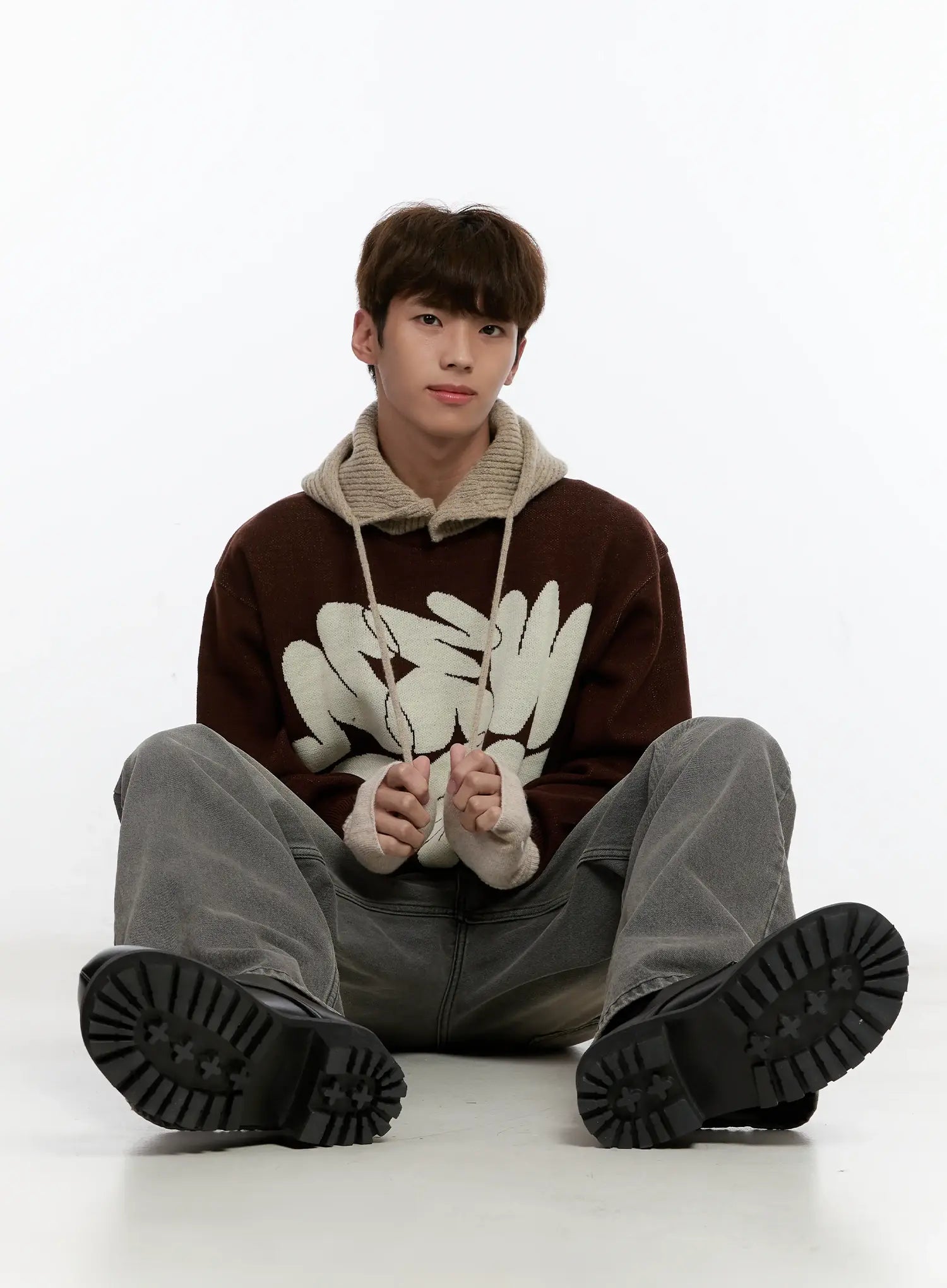 Men's Casual Knit Crewneck Sweater IS530