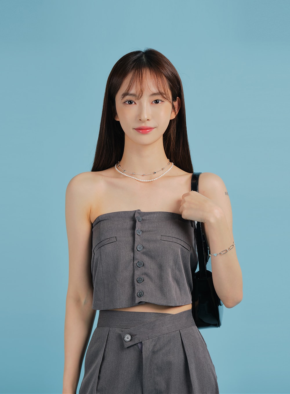 Tailored Pant Design Tube Top BA27