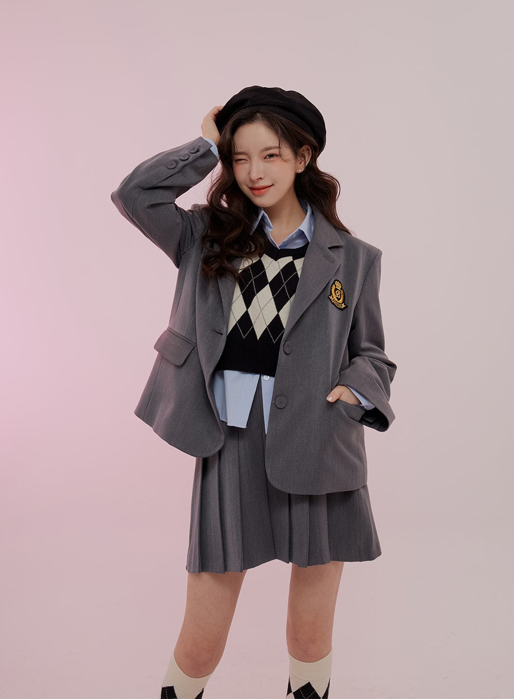 Cropped Long Sleeve Shirt B0802