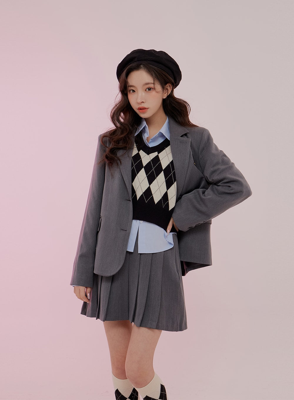 Cropped Long Sleeve Shirt B0802