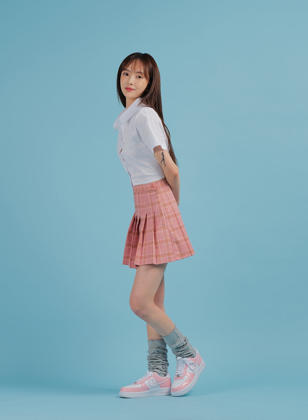 Plaid Pleated Tennis Skirt BA27