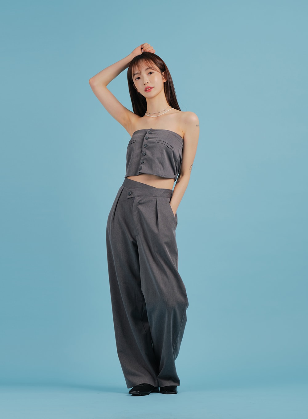 Tailored Pant Design Tube Top BA27
