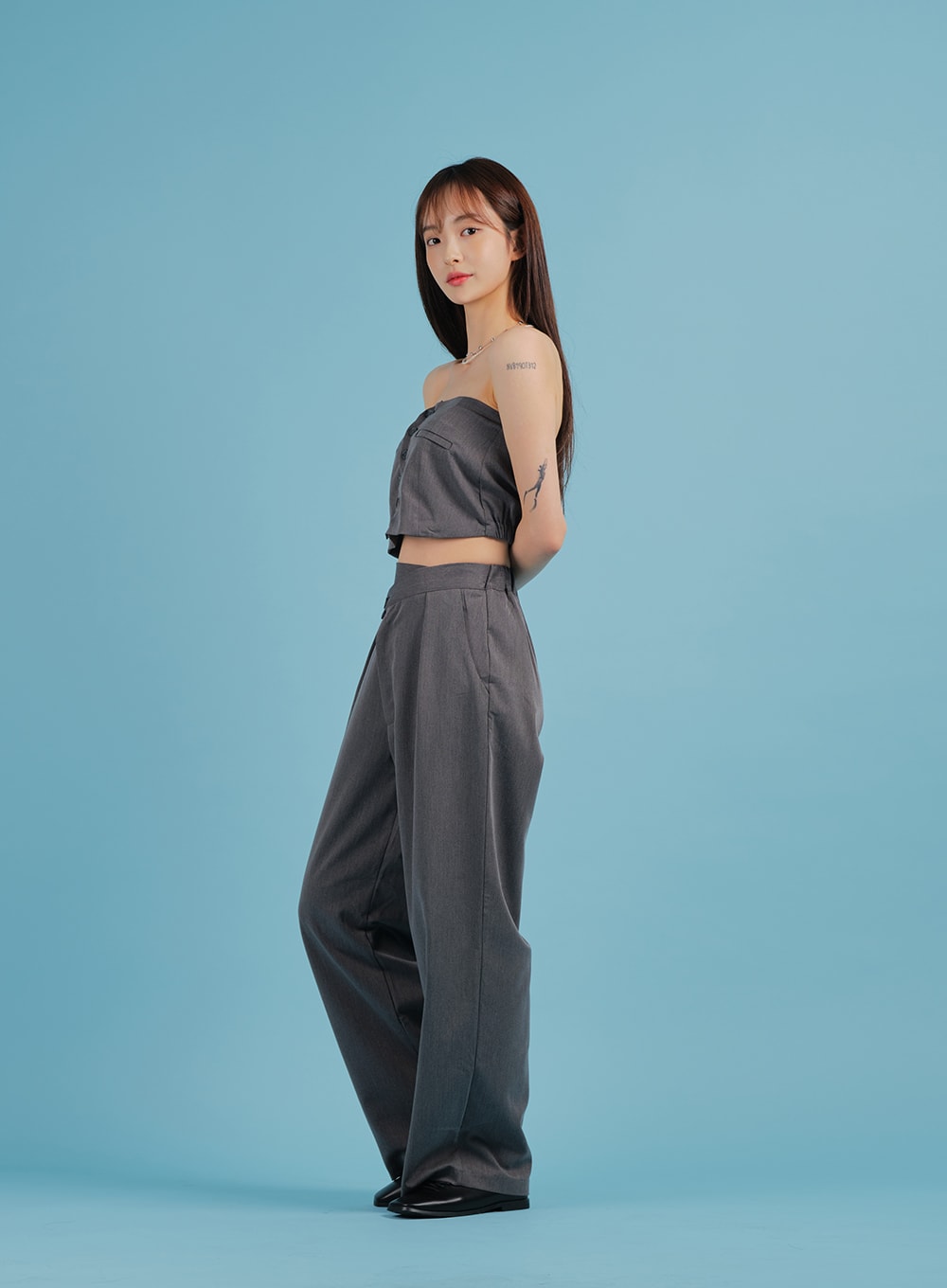 Tailored Pant Design Tube Top BA27