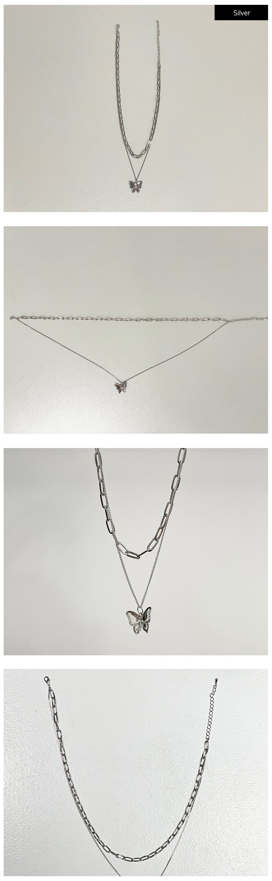 Butterfly Pendant Chain Necklace CM6