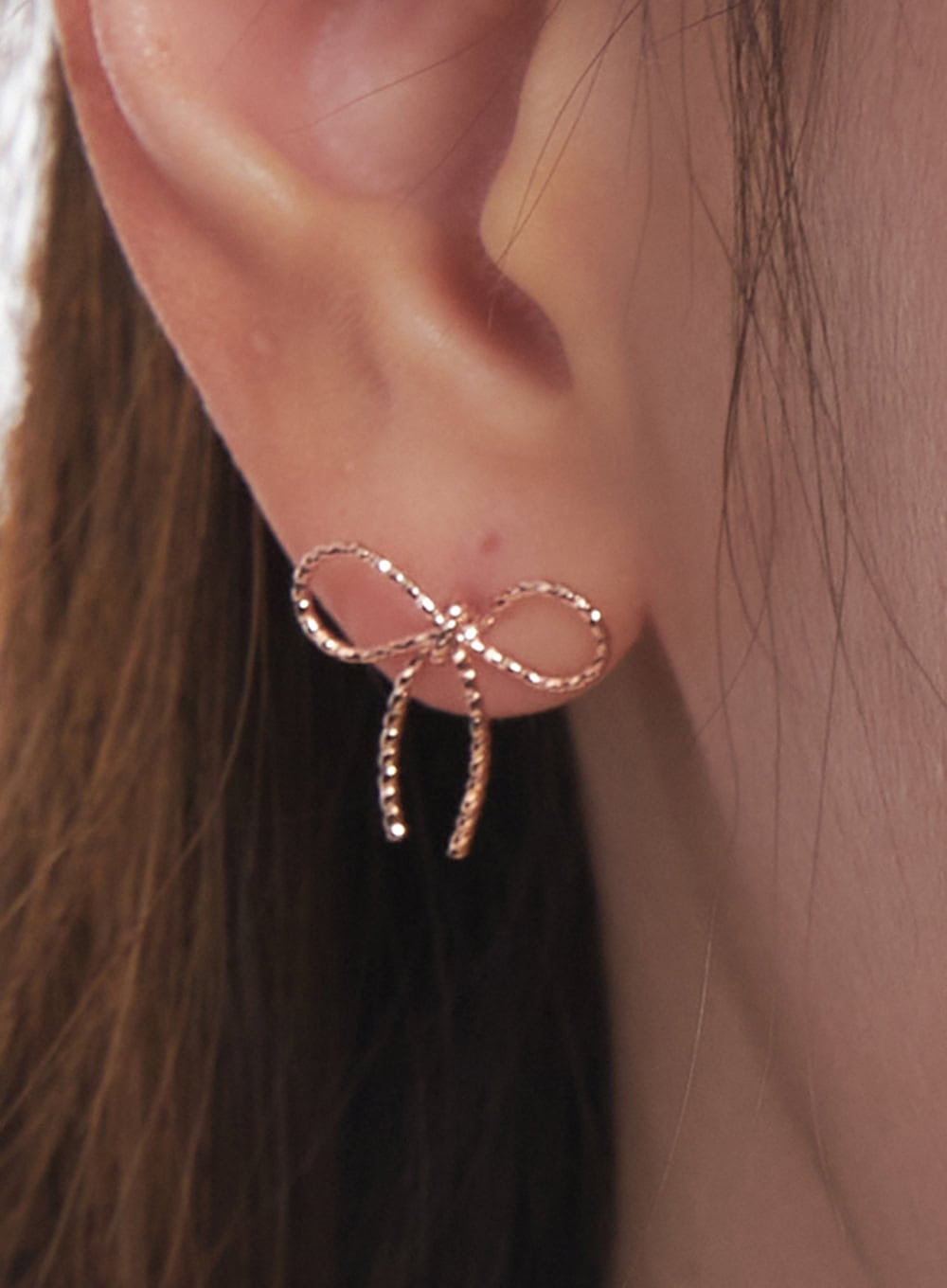 Rose Knot Ribbon Earrings IM531