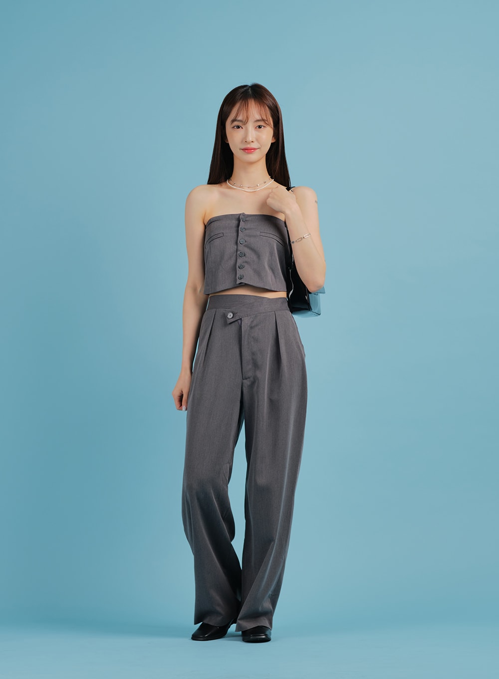 Tailored Pant Design Tube Top BA27