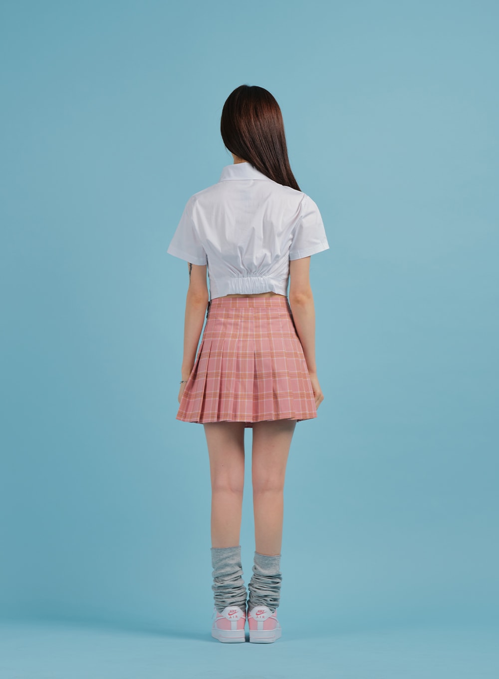 Plaid Pleated Tennis Skirt BA27