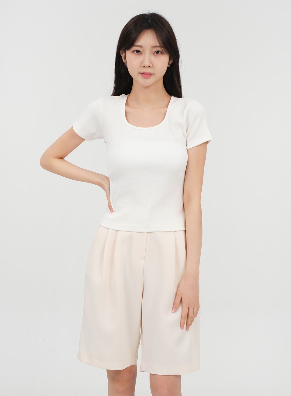 Basic Square Neck T-shirt OA13