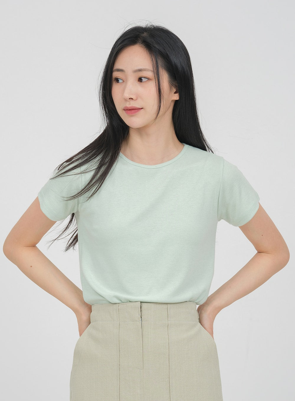 Desaturated Spandex T-shirt OA19